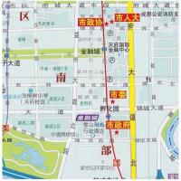 成都市城区地图2020全新版成都地图挂图1。1*0。8米成都交通地图