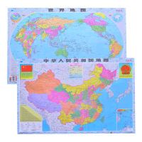 中国地图和世界地图2020新版挂图墙贴大超大正版小号学生版初中生