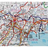 中国铁路地图 1.66米大幅面 全国铁路货运地图 营业站交通线路示