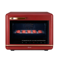 大厨(DACHOO)[老板电器]35L家用蒸烤箱一体机电烤箱蒸烤箱 台式蒸烤一体机 珐琅内胆 DB610D 树莓红