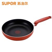 苏泊尔(SUPOR)平底锅不粘煎锅不粘锅火红点家用煎蛋煎饼牛排锅具明火燃气适用电磁炉通用 PJ28G1红色