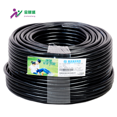 帮客材配 陕缆电线 国标 RVV 2*1.5+2*1平方软护套线30米/卷