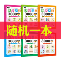 学前识字大王新3000字儿童看图识字书0-3-6岁宝宝认字幼儿园教材 识字大王3000字[随机一本不指定]