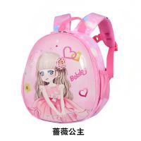 巴布豆幼儿园书包小中大班男童 女宝宝可爱卡通小孩3-6岁儿童背包 粉色蔷薇公主送文具盒