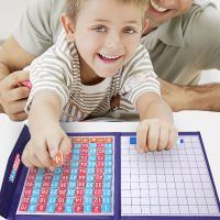 数学百数板磁性蒙氏早教玩具儿童加减法算数神器小学钟表教具数棒 [小号]磁性百数板