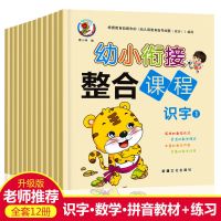 幼小衔接整合教材同步练习册幼儿园拼音数学语文一日一练 推荐款[整合教材/同步练习全12册]