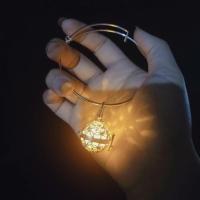 明灯三千天官赐福周边衍生发光手镯花城谢怜花怜古风手镯手环cos 蝶舞(送一颗灯珠)