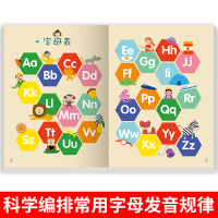 儿童英语主题联想自然拼读法英语教材0-3-6岁幼儿园宝宝学习早教书少儿入门phonics教材自学零基础小学一年级三四英文