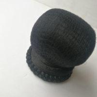 道士发髻假发网巾道教日常佩戴莲花冠网帽可道教用品 道士发髻假发网巾道教