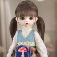 bjd6分娃娃假发玩具头发头围16.5到17.5 新款假发