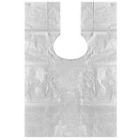 一次性烫染发披肩围布发廊理发专用焗油塑料透明防水加厚免洗围布 60*90披肩100只