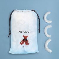 一次性浴帽女防水洗澡成人加厚发膜焗油帽加热染发头套厨房防油烟 加厚透明[100只](买2件发300