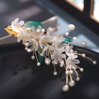 汉服头饰铃兰发夹百搭简约日常发饰侧边边夹头饰古风少女旗袍配饰 发夹一个