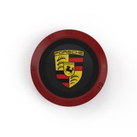 车载方向盘手机支架神器新款汽车导航家用懒人多功能手机磁吸支架 红色-车标随机 1个装