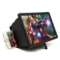 手机放大器投影48寸家用多功能高清看视频神器学生上课护眼放大镜 尊贵黑[伸缩抽拉款] 3D普通款[画面模糊]