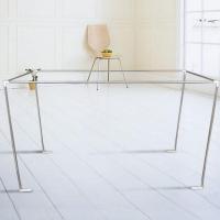 大学生蚊帐支架宿舍寝室不锈钢支架床帘遮光布架子蚊帐上铺床架 长1.9米宽0.9米高1.1米