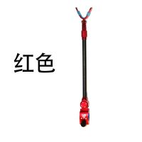 坤魚通用炮台后挂按键支架天线铝合金防脱竿钓鱼支架挂全金属架杆 红色 休闲可夹14-23.3MM