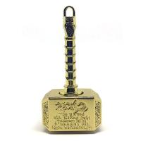 新款雷神之锤指尖陀螺金属合金成人减压神器儿童玩具另类手指旋转 升级版雷神之锤(金色) 买就送灯光指尖陀螺跟蛋黄哥跟钥匙扣