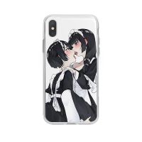 日系动漫软妹少女心萝莉手机壳全包苹果12小米OPPOa8华为VIVOy73s A341 [黑壳]联系客服备注型号