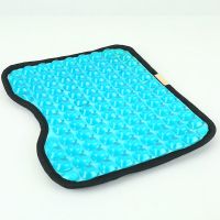 多功能钓箱坐垫座椅垫夏季凉垫透气汽车办公室软冰垫凳子座垫垫子 小馒头坐垫-蓝色