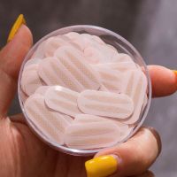 ins超火仙女色蕾丝双眼皮贴隐形 自然无痕肉色防水纤维轻薄透气 橄榄型1盒300贴