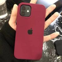 液态硅胶手机壳苹果12梅子色iPhone11手机壳/xsmax防摔xr/8plus/7 梅子色[爆款] 苹果6/6s