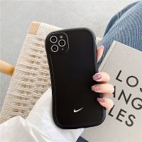 简约小勾iPhone11小蛮腰手机壳12pro男女Xs硅胶苹果78plus情侣Xr iPhone12mini [白底耐克