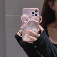 闪粉少女蝴蝶结适用12pro苹果11pro max手机壳iPhonexr/xs/7p滴胶 粉色边框蝴蝶结 苹果12min