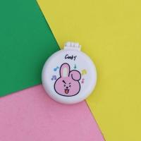 新款bts防弹少年团气垫梳子镜子 Q版卡通可爱化妆镜 明星周边 化妆镜兔子