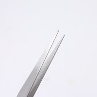 不锈钢镊子尖头弯镊子加厚直镊子弯头镊子 缝纫夹线头维修工具 1个直头(镊子)