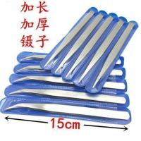 不锈钢镊子拷边绷缝穿线钳服装厂工业级用缝纫工具尖头弯头维修钳 1个直镊子