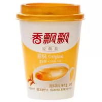 香飘飘奶茶椰果系列原味香芋麦香草莓三连杯杯装奶茶整箱批发 原味*30杯[整箱]