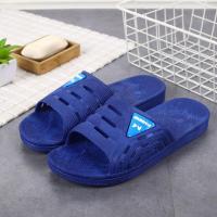 男士浴室拖鞋居家室内室外洗澡耐磨防滑厚底凉拖鞋男 深蓝色+深蓝色 (2198) 40+40