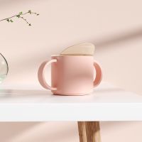 儿童学饮杯防摔防呛塑料水杯宝宝鸭嘴杯子带盖婴幼儿喝水防漏防洒 粉色 鸭嘴带盖水杯