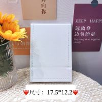 ins风镜子化妆镜少女心学生宿舍台式桌面折叠便携寝室皮镜梳妆镜 小号(送可爱贴纸)尺寸很小看清楚哦