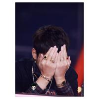 中国新说唱同款戒指闪耀水钻石镶满钻嘻哈尾戒男女街舞指环 港号18号