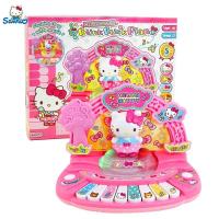 HELLO KITTY凯蒂猫闪耀钢琴套装kt女孩仿真声光过家家玩具 50118闪耀钢琴全新款