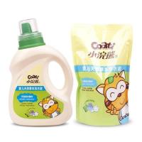 小浣熊1L天然草本温和儿童婴儿宝宝洗衣液+500ml补充装 1L+500ml补充装