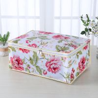 无纺布棉被衣服物被子收纳整理袋包搬家行李袋防潮防尘打包 无窗花香 1个中号装10件内薄衣服