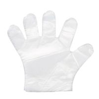 儿童一次性手套薄膜加厚批发透明盒装手套家用餐饮厨房学生手套 500只装 儿童加厚