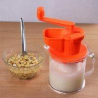 手动迷你手动榨汁机 家用手摇磨豆浆机 婴儿水果榨汁器果汁姜蒜机 手动家用磨豆浆