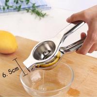 手动柠檬榨汁器不锈钢压汁机迷你家用榨橙榨水果器果汁机柠檬夹子 榨汁器小号款