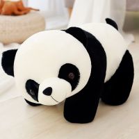 海大人熊猫布娃娃毛绒玩具国宝大熊猫生日礼物女生可爱超大靠枕 歪头熊猫 30厘米