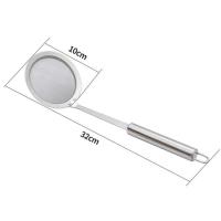 不锈钢漏勺果汁豆浆过滤网筛漏网厨房家用超细密网面粉筛油炸捞面 304材质超密100目[小 单个装]