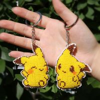 2020新款十字绣初学者线绣简单珠绣小幅件可爱情侣手工学生小挂件 初级简单[线绣]钥匙扣挂件 小星星