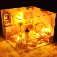 diy小屋甜心梦手工制作小房子拼装模型生日礼物女送女友 甜心梦单间+工具胶水