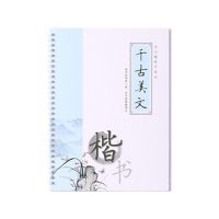 正楷字帖成人凹槽练字贴初中高中楷体速成硬笔男女初学者书法成人 千古美文1本 送1笔杆6笔芯1握笔器