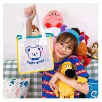 小熊果冻包方形手提包 卡通可爱少女风学生便当手拎包 A1小果冻方形手提包