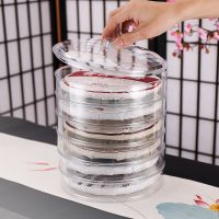 普洱茶茶饼收纳盒透明分茶盒储物盒茶饼储存罐茶叶密封盒茶具配件 一层透明茶盒