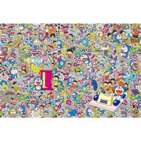 哆啦A梦木质拼图1000片成人解压儿童益智玩具村上隆小叮当机器猫 01 300片木质拼图(26x38cm)